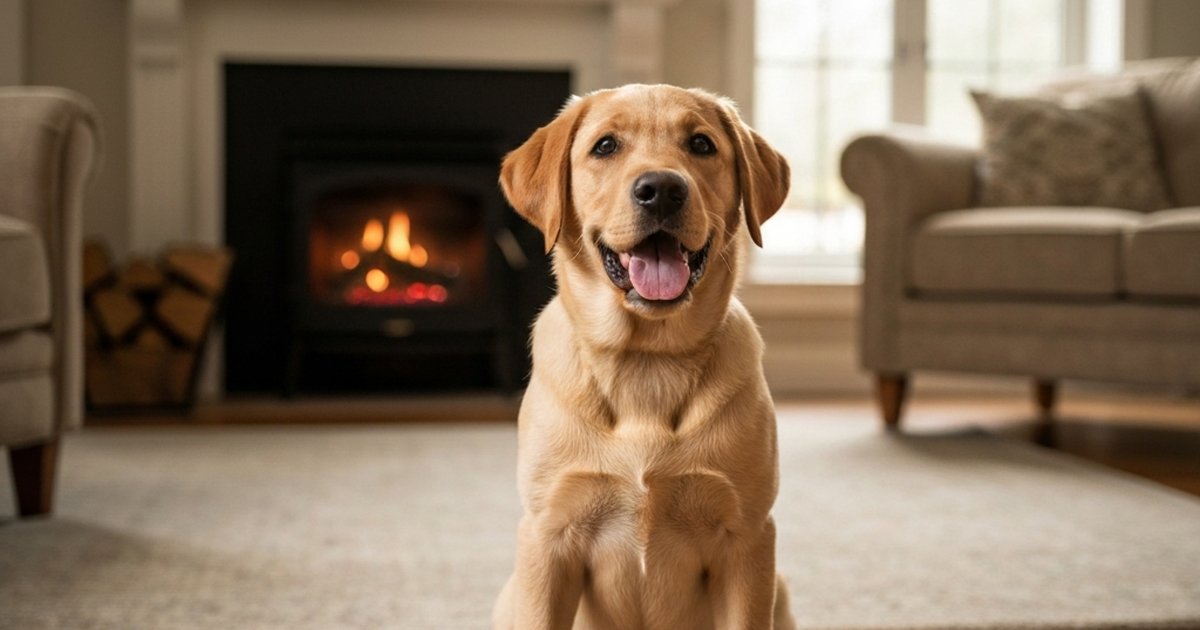 Pet owner using smartphone app for pet insurance