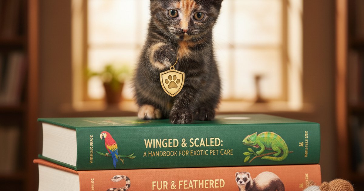 A green iguana and a cockatoo featured as exotic pets needing insurance