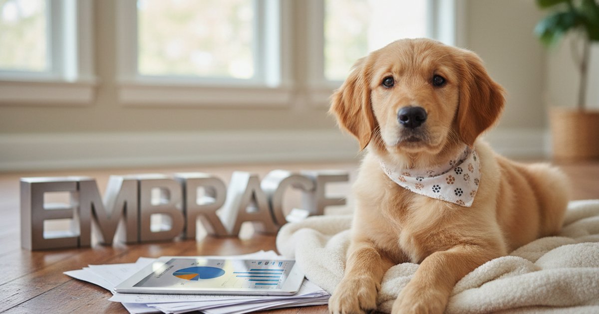 A healthy Golden Retriever running in a park, representing comprehensive Embrace dog insurance coverage