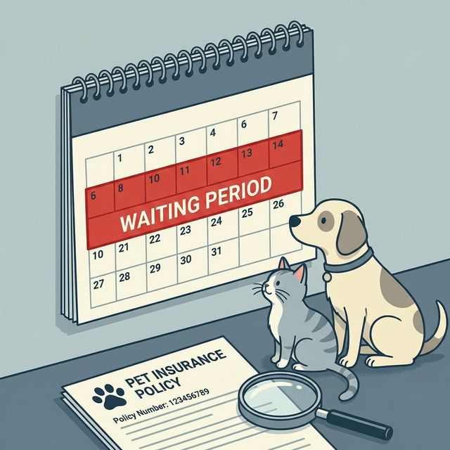 Calendar showing waiting period dates