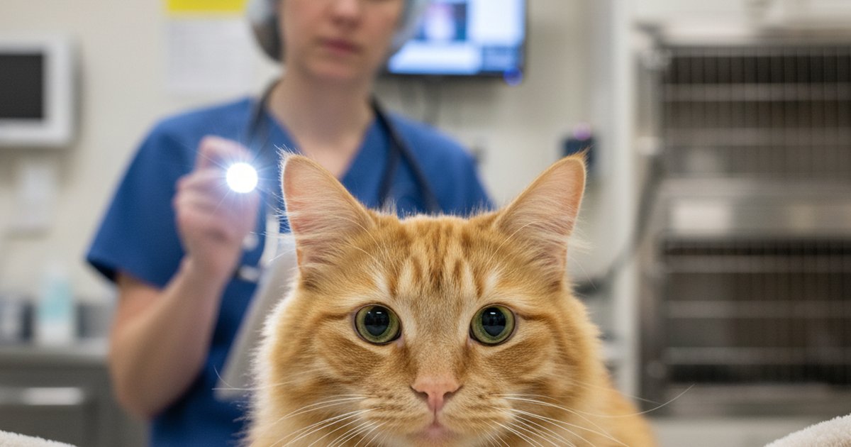 A sick ginger cat resting its chin on a blanket, looking lethargic